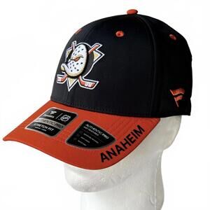Fanatics Anaheim Ducks Authentic Pro Stretch Fit Hat Cap Adult M/L